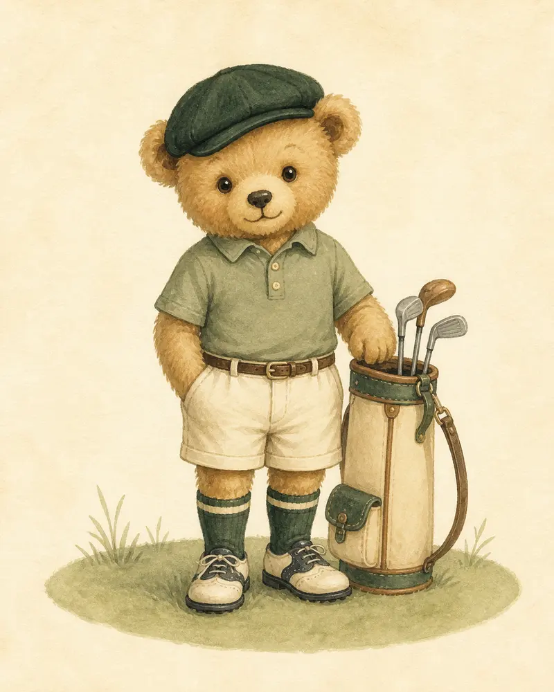 Little Golfer Bear, Long Live Boyhood collection